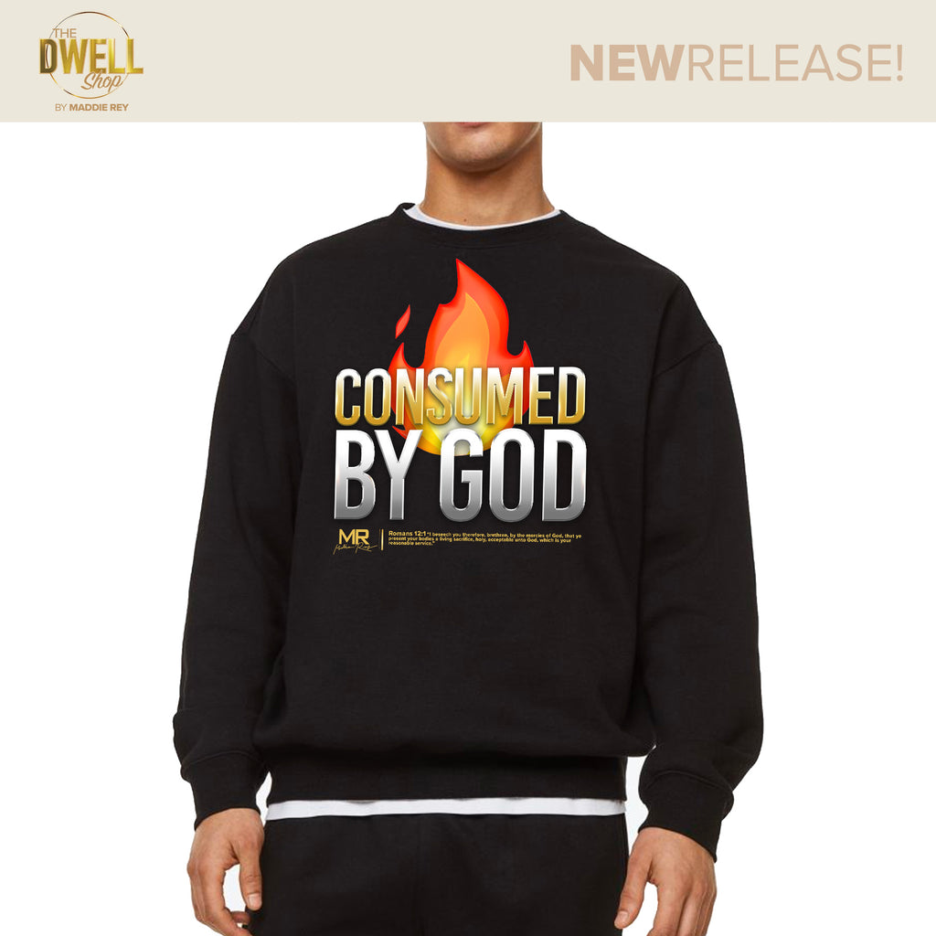 Consumed By God - Black Crewneck Sweater
