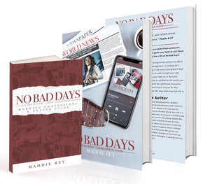 No Bad Days Paperback Book with Morning Confessions & Prayer Guide Mini Book